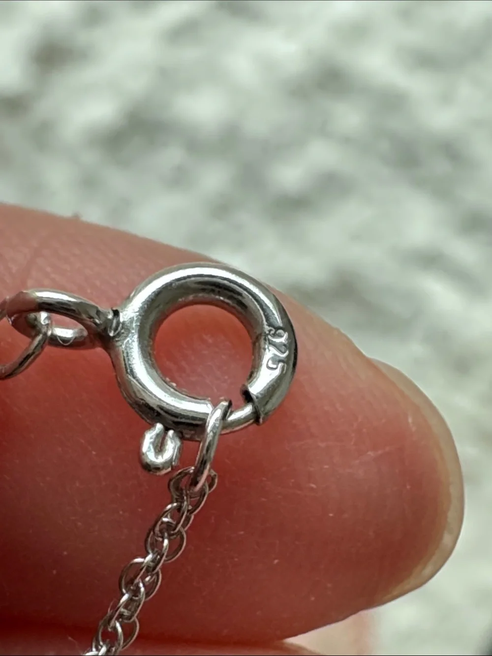 Sterling Silver Diamond Necklace